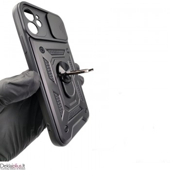 5in1 smūgiams atsparus dėklas su žiedu ir kameros apsauga - juodas (Apple Iphone 11) 5in1 smūgiams atsparus dėklas su žiedu ir kameros apsauga - juodas (Apple Iphone 11)